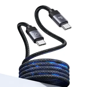 USAMS 2024 New creative 60W Fast Type C to Type C Magnetic Fast Charging Cable 60W USB C Data Cord Magnetic for iphone 15
