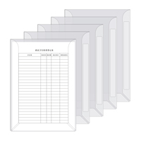 Portadocumentos de PVC extraíble, reposicionable, con 2 cintas adhesivas extraíbles, uso vertical y horizontal para exhibición de documentos A3, A4, A5