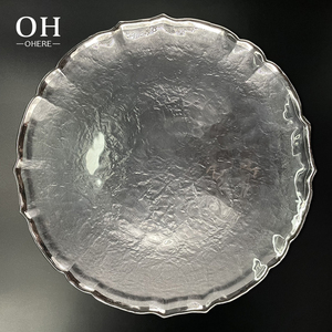Ensemble de vaisselle de luxe écologique en cristal transparent, <span class=keywords><strong>assiettes</strong></span> de présentation rectangulaires, <span class=keywords><strong>verres</strong></span> faits à la main au design rétro - Product Image 5