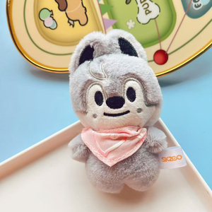 Custom 10cm Stray Kids Plush Doll Keychains SKZOO Figure Stuffed Soft Pendant Keyring Charm <b>Key</b> Holder Bag Decoration Fan Gift - Product Image 2