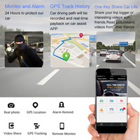 Dashcam 4G ADAS 6,86 Inci DVR Mobil 1080P Kamera Dasbor Android GPS Navigasi Dual Lensa Perekam Video Mobil
