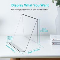 Le panneau de chevalet transparent d'étagère en acrylique est utilisé pour afficher des tables de musique de livres et des écrans de bureau d'art