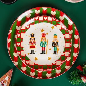 Custom Christmas Guest Charger Plates <strong>Dinner</strong> <strong>Sets</strong> Reindeer Plates Dishware <strong>Xmas</strong> Dinnerware Tableware <strong>Set</strong> - Product Image 4