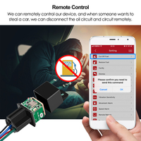 Micodus MV720 2G - Relé para Automóvil con GPS, Control Remoto, Mini Rastreador Oculto para Motocicleta, Dispositivo de Corte de Motor