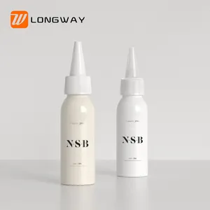 Wholesale 30ml Small Plastic Round Bottle Pointed Mouth Hair Oil Liquid Bottle With Twist Cap