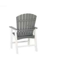 Chaise Adirondack moderne écologique en plastique recyclé, portable, résistante à l'eau et aux UV, chaise longue de jardin, entretien réduit