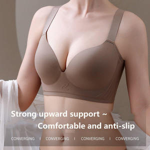 <span class=keywords><strong>Reggiseno</strong></span> <span class=keywords><strong>senza</strong></span> cuciture da donna, <span class=keywords><strong>senza</strong></span> ferretto, invisibile, tipo t-shirt, bralette push-up imbottito, comodo per tutti i giorni. - Product Image 3
