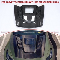 Nouvelle Arrivée - Capot Moteur en Fibre de Carbone Sec Style Commas pour Chevrolet Corvette C7