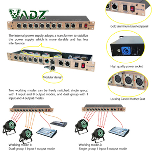 ADZ <strong>DMX512</strong> Lighting signal Control 8 Channels Module Dmx Splitter - Product Image 5