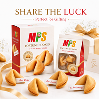 Biscuits de fortune croustillants avec messages de bénédiction emballés individuellement nouveau produit en gros