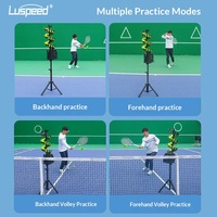 Machine de lancer de balles universelle pour tennis et pickleball, avec télécommande, entraîneur et filet de récupération, pour l'entraînement individuel des enfants