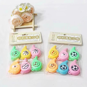 Silbatos de plástico para niños, 6 uds., diseño de dibujos animados, accesorios para fiestas, juguetes, instrumentos musicales - Product Image 1