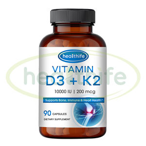 Complément articulaire osseux Vitamines <span class=keywords><strong>D</strong></span> et K Complex 2 en 1 Capsules 10000 UI Vitamine D3 K2 MK7 Capsule - Product Image 5