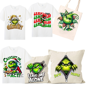 Conception personnalisée de la chaleur de Noël pour T-shirt DTF avec logo plastisol et matériau PET prêt pour le transfert - Product Image 1
