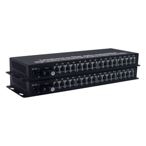 Téléphone RJ11 à 16 ports vers émetteur-récepteur à <span class=keywords><strong>fibre</strong></span> <span class=keywords><strong>optique</strong></span> Convertisseur de voix PCM de bureau à <span class=keywords><strong>fibre</strong></span> <span class=keywords><strong>optique</strong></span> - Product Image 1