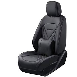 Ensemble de housses de siège de voiture TONHGHUI, 5 pièces, toutes saisons, élégant, luxueux, tout-en-un, en cuir, universel, accessoire de protection, design professionnel - Product Image 2