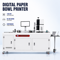 Imprimante jet d'encre UV automatique haute vitesse 1200 DPI pour l'impression de codes-barres, codes QR, étiquettes, films, autocollants et cartons, idéale pour les bols en papier