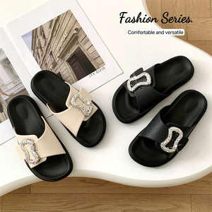 Collezione Estiva: <span class=keywords><strong>Sandali</strong></span> Piatti Antiscivolo in <span class=keywords><strong>Argento</strong></span> con Logo Personalizzato per Donna, Soletta in PVC Traspirante, Piattaforma per Ciabatte, Dropshipping - Product Image 3