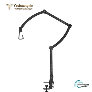 Outdoor multifunctional adjustable lamp holder, metal long arm <b>foldable</b> <b>desk</b> lamp holder, camping lamp holder - Product Image 3