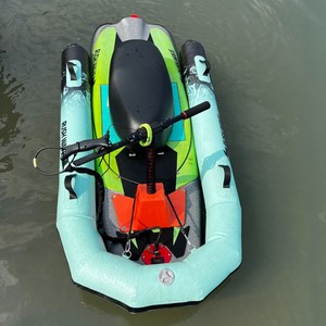 Rushwave Electric Surfboard 16in Above PVC Inflatable Watercraft For Beginners Lake River Use - Product Image 4