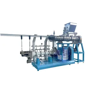 China AOLS Wet Typ Doppels ch raube Katze Garnelen Tiernahrung Hund Fischfutter Herstellung Granulator Floating Feed Extruder Maschine für Fisch