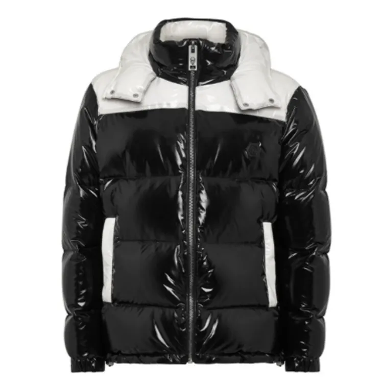 DiZNEW manufacturer low moq long designer wholesale hood shiny trapstar puffer jacket coat