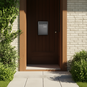 Wall Mount Lockable Galvanized Iron Mailbox With 2 Keys For Home Or Office <b>Drop</b> <b>Box</b> - Product Image 2