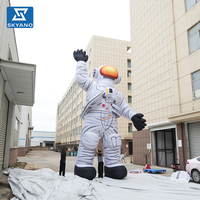 Modèle de Mascotte Géante Gonflable Personnalisée Astronaute de Dessin Animé pour Publicité et Décoration d'Événements Extérieurs