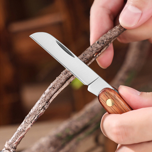Chuyên nghiệp lưỡi thép không gỉ gấp dao gỗ xử lý ngoài trời EDC Công cụ sắc nét cho cắm trại DIY lớp OEM tùy biến - Product Image 4