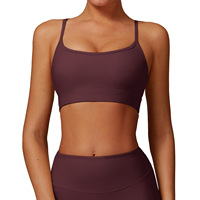 Soutien-gorge à bretelles réglables pour fitness, vêtements de gymnastique, élastiques, respirants, fines, soutiens-gorge de sport