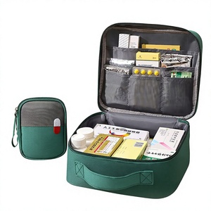 Bolsa Organizadora Portátil para Medicamentos, Estuche de Primeros Auxilios con 5 Compartimentos para Viajes y Hogar - Product Image 1