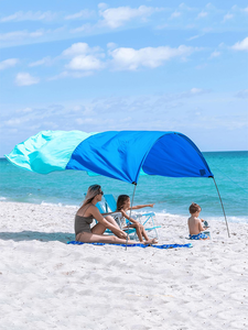 Cross-border Outdoor Products Wind-driven Four-season Beach Awning Portable UV-Resistant Sunshade Light & Quick Drying - Product Image 5