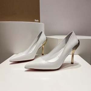 Chaussures de soirée élégantes pour femmes, talons hauts rouges, plateforme, talon fin, chaussures de luxe pour femmes - Product Image 3