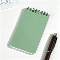 Carnet de notes portable A7 à spirale avec couverture en PP – Journal de poche de haute qualité – Idéal comme cadeau