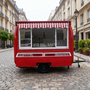 Camión de Café, Panadería Móvil, Carrito Pequeño Redondo para Venta Ambulante, Remolque Personalizado para Helados, Hot Dogs y Comida Callejera - Product Image 3