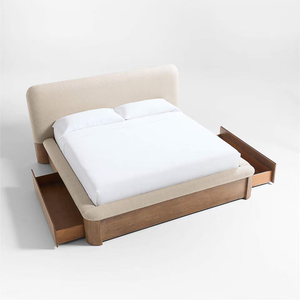<span class=keywords><strong>Letto</strong></span> Matrimoniale Moderno <span class=keywords><strong>in</strong></span> Legno Massello con Contenitore Sottostante e <span class=keywords><strong>Testiera</strong></span> <span class=keywords><strong>in</strong></span> <span class=keywords><strong>Tessuto</strong></span> - Bestseller - Product Image 1
