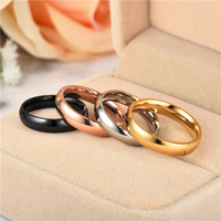 Nouvelle Bague Lisse Noire et Argentée en Acier Inoxydable pour Hommes et Femmes, Largeur 6mm, Promesse de Mariage, Cadeaux de Bijoux
