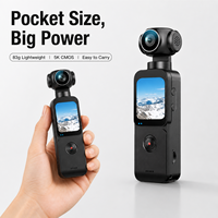 Caméra de poche PX3 5K avec stabilisation d'image double, suivi du visage par IA, objectif rotatif à 270 degrés, écran tactile de 1,69 pouce, action caméra