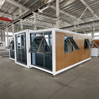 Maison préfabriquée en conteneur à 4 chambres sur roues, maison mobile avec 3 pièces, maison conteneur, magasin