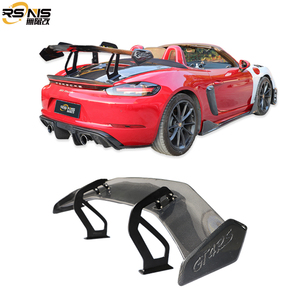 Aileron arrière en fibre de carbone amélioré <span class=keywords><strong>GT4</strong></span> <span class=keywords><strong>RS</strong></span> pour Porsche 718 Cayman Boxster pour Porsche 718 981 982 GT4rs - Product Image 1