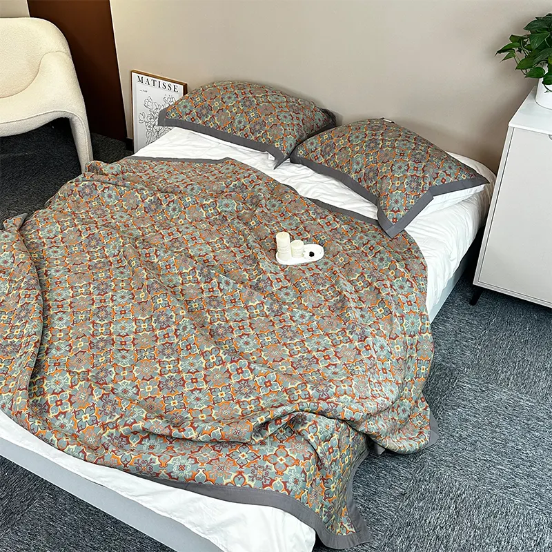 Fornitura diretta in fabbrica coperte da letto regalo in tessuto per la casa copriletto super morbido comodi copriletti morbidi