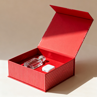 Boîte cadeau de luxe pour flacon de parfum vide, papier d'étiquette personnalisé, finition brillante/mate, pelliculage UV, emballage rigide, échantillon gratuit