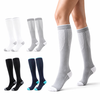 Chaussettes de compression professionnelles pour activités de plein air, chaussettes de sport élastiques jusqu'aux genoux pour la course à pied, le cyclisme, le yoga, le football et l'entraînement