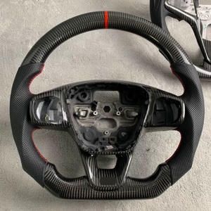 Volante de cuero personalizado, accesorios de coche para <span class=keywords><strong>Ford</strong></span> <span class=keywords><strong>Focus</strong></span> MK2 MK3 MK4 <span class=keywords><strong>RS</strong></span> ST Mondeo, gran oferta, volante de fibra de carbono - Product Image 6