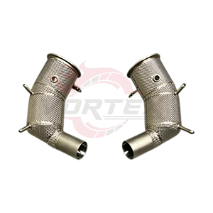 Tuberías Delanteras con Protección Térmica Vortex SS304 para Porsche 911 992 Turbo S 3.8L Twin Turbo, Kit de Cabezales de Alto Rendimiento para Carreras - Product Image 1