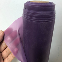Feuille de latex élastique transparent
