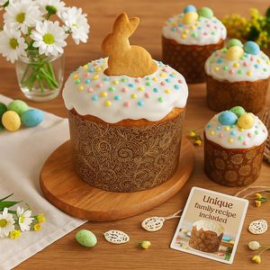 Không Dính Phục Sinh Bánh Mì Giấy Hình Thức Lò Vi Sóng An Toàn Nâu Thiết Kế Thanh Lịch Giấy Nướng Khuôn Mẫu Cho Muffin Cupcake Bánh Pan - Product Image 4