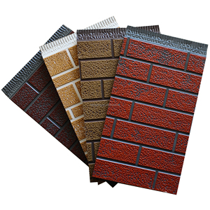 Panneau sandwich moderne en acier PU EPS de 25 mm, panneau sculpté pour l'isolation et la décoration des murs extérieurs des villas - Product Image 6