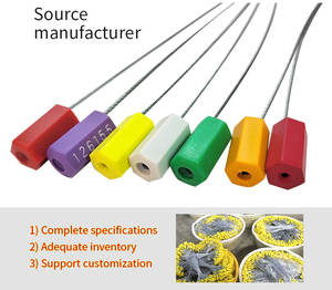 Precintos <span class=keywords><strong>de</strong></span> Seguridad <span class=keywords><strong>de</strong></span> Acero para Contenedores, Precintos Mecánicos Desechables Antimanipulación con Número <span class=keywords><strong>de</strong></span> Serie y Logotipo <span class=keywords><strong>de</strong></span> la Empresa - Product Image 3