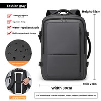Sac à dos pour homme imperméable grande capacité, logo de marque personnalisé, plusieurs compartiments, sac à dos professionnel durable pour homme